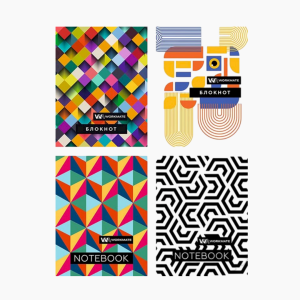 Блокнот А7 на спирали клетка