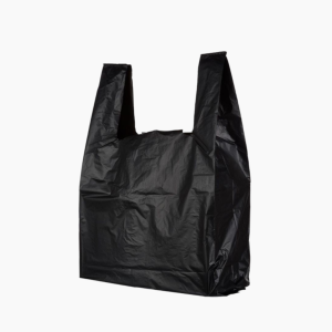 Пакет ПЭ типа "майка" 32+20х60см цвет Черный (100шт/уп)