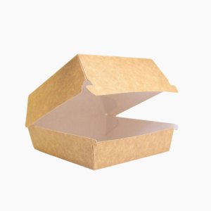 Коробка под Бургер 120х120х70мм размер L внутри белая (130шт/уп)