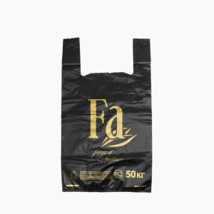 Пакет майка ПНД 30х55 Черная Фа (100шт/уп)