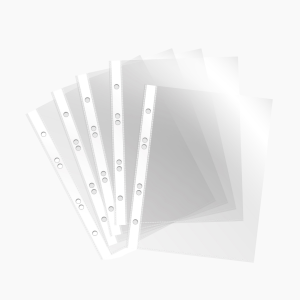 Файлы А4 папка-вкладыш с перфорацией 30мкм (100шт/уп)