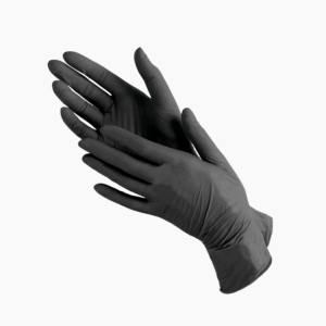 Перчатки нитриловые неопудренные M черные (100шт/уп)