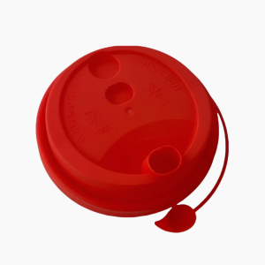 Крышка для бумажного стакана d-90мм Красный (ФЛИП-ТОП) (50шт/уп)(1000шт/кор)