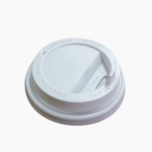 Крышка для бумажного стакана d-80мм белая (100шт/уп)