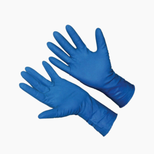 Перчатки латексные неопудренные особопрочные L Синий (50шт/уп)