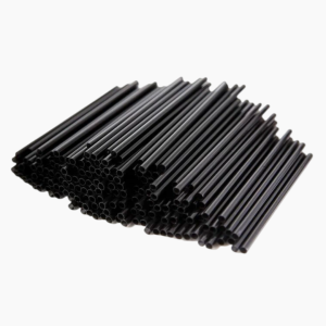 Трубочки для коктейля d-5мм l-125мм черные (400шт/уп)