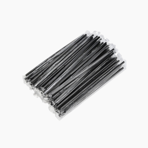 Трубочки для коктейля d-8мм l-240мм черные в индивид. упаковке (500шт/уп)