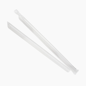 Трубочки для коктейля косая отсечка в инд. упак. d-12мм l-240мм прозрачные (250шт/уп)