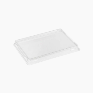 Крышка для бумажного контейнера 500мл плоская 175х130х13.5мм OSQ (50шт/уп)(600шт/кор)