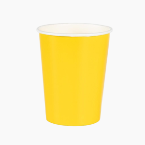 Стакан 250мл d-80мм Желтый (50шт/уп)