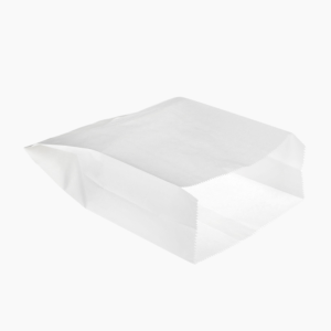 Пакет бумажный с плоским дном под фри 80х45х185мм ВП цвет Белый (2500шт\кор)