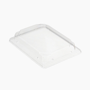 Крышка для контейнера прямоуг. (для суши) ПЭТ С-19 188х133х29мм прозрач. (420шт/кор)