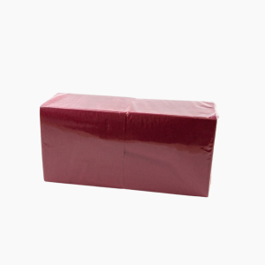 Салфетки бумажные 1сл 24х24 Бордовые (400л/уп)