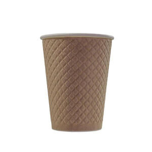 Стакан бумажный с конгревом 2сл 250мл d-80мм Крафт (25шт/уп)