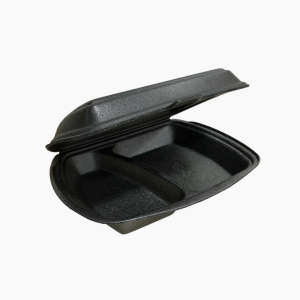 Ланч-бокс ВПС 2 деления 249х207х61мм LBE-2 Черный (100шт/уп)