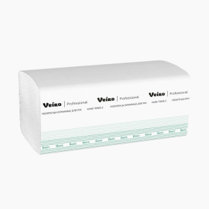 Полотенца бумажные Veiro V-сложения, 1-слойные, 250л (20шт/кор)