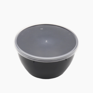 Банка под пресервы с крышкой круглая 360мл d-112мм, Черная (216шт/уп)