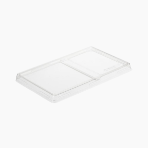 Крышка 0мм, прозрачная, 2-сегментная OneClick lid 1200DB/0 (20шт/уп) (180шт/кор)