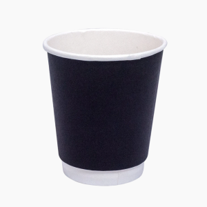 Стакан бумажный с конгревом 2сл 450мл d-90мм Черный (25шт/уп)