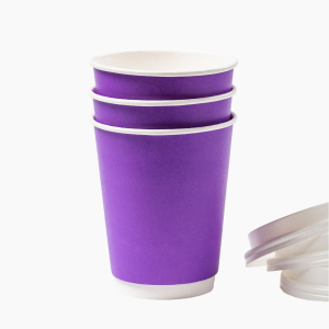 Стакан бумажный 250мл d-80мм Фиолетовый (50шт/уп)