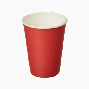 Стакан бумажный 300мл Красный d-90мм (50шт/уп)