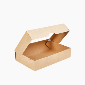 Контейнер бумажный "на вынос" 1000мл 200х120х40мм с окном цвет Крафт OSQ (225шт/кор)