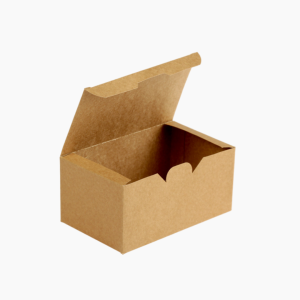 Коробка картонная 150х91х70мм FAST FOOD BOX L Крафт/Белый OSQ (25шт/уп)(500шт/кор)