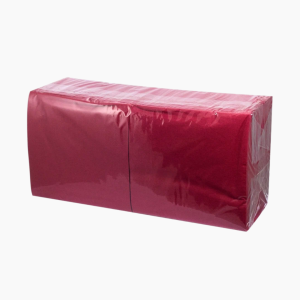 Салфетки бумажные 1сл 33х33 Бордовые (300л/уп)