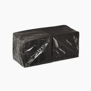 Салфетки бумажные 1сл 24х24 Черные (400л/уп)