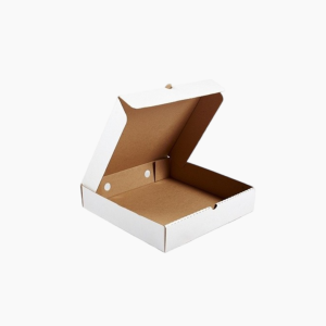 Г/короб под пиццу 25х25 микрогофро белый/бурый (50шт/уп)