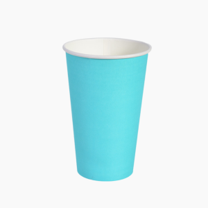 Стакан бумажный 450мл d-90мм Бирюзовый (50шт/уп)