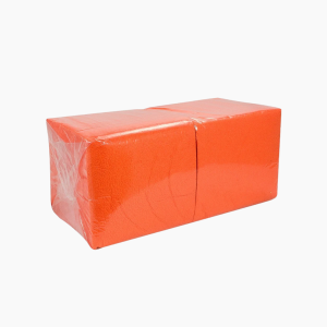 Салфетки бумажные 1сл 24х24 Оранжевые (400л/уп)