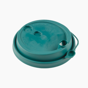 Крышка для бумажного стакана d-90мм Темно-зеленая (ФЛИП-ТОП) (50шт/уп)(1000шт/кор)