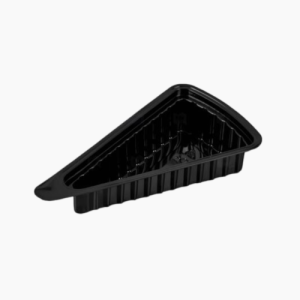 Контейнер без крыш. треуг. (для кусочка торта) ПЭТ 176х95х64мм цвет Черный (800шт/кор)