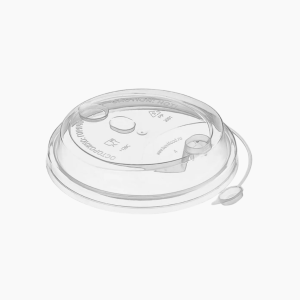 Крышка для бумажного стакана с вытянутым питейником d-80 Прозрачный (ФЛИП-ТОП) (50шт/уп)(1000шт/кор)