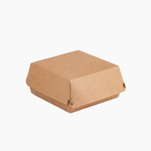 Коробка под Бургер 123х123х70мм Размер L Крафт/Белый OSQ (60шт/уп)(240шт/кор)