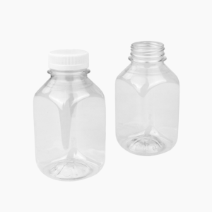 Бутылка пластиковая 0,3л d-38мм квадратная + крышка (100шт/уп)