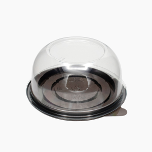 Крышка для Мини-тортницы Купольная круглая d-132мм, h-60мм Прозрачный (45шт/уп)