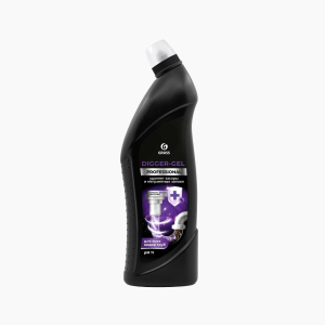 Средство щелочное для прочистки труб Digger gel Professional 1л Грасс