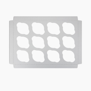 Вкладыш в коробку для 12 капкейков белый