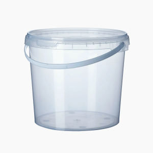 Ведро пищевое круглое с ручкой с крыш. 1л D=131мм (300шт/кор)
