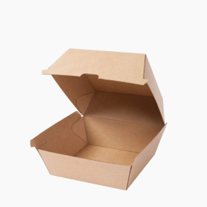 Коробка под бургер 112х112х112 внутри крафт