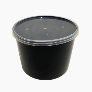 Банка под пресервы с крышкой круглая ПП 500мл d-112мм Черный (198шт/кор)