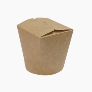 Коробка картонная для лапши 500мл WOK С круглым дном цвет Крафт (35шт/уп)(420/кор)