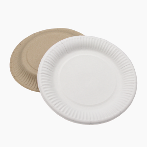 Тарелка бумажная d-180мм цвет Белый (50шт/уп)