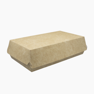 Упаковка для хотдога с крыш. 230х130х65мм цвет Крафт (250шт/кор)