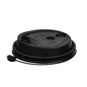 Крышка для бумажного стакана d-80мм Черный (ФЛИП-ТОП) (50шт/уп)(1000шт/кор)