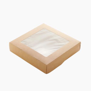 Контейнер бумажный с окном 2500мл 260х260х40 TABOX OSQ (150шт/кор)