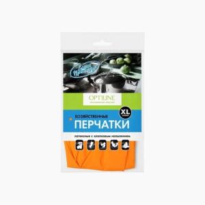 Перчатки резиновые XL Optiline Оранжевый