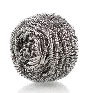 Мочалка спиральная металлическая 15г (блистер)